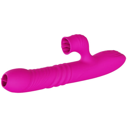 ARMONY FANNY MULTIFUNyaO VIBRADOR DE LiNGUA DUPLA FuCSIA EFEITO CALOR