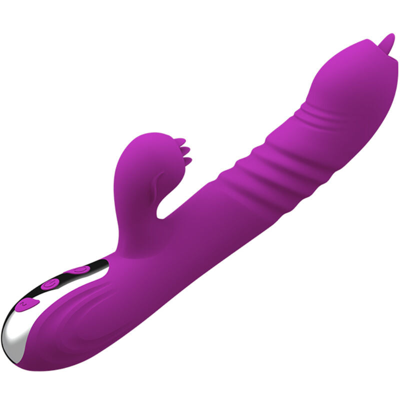 ARMONY FAIRY MULTIFUNO VIBRADOR DE LiNGUA DUPLA EFEITO DE CALOR VIOLETA