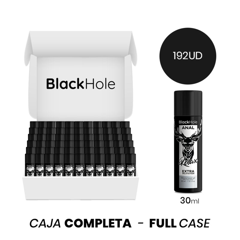 MOQ 192 BLACK HOLE GEL BASE DE SILICONE DILATAyaO ANAL 30 ML