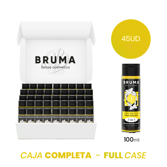 MOQ 45 BRUMA oLEO DE MASSAGEM PREMIUM EFEITO CALOR SABOR PINA COLADA 3 EM 1 100 ML