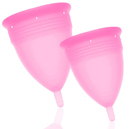 STERCUP PACOTE DE COPO MENSTRUAL DE SILICONE FDA TAMANHO S L ROSA