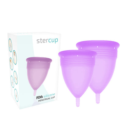 STERCUP PACOTE DE COPO MENSTRUAL DE SILICONE FDA TAMANHO S L LILAC