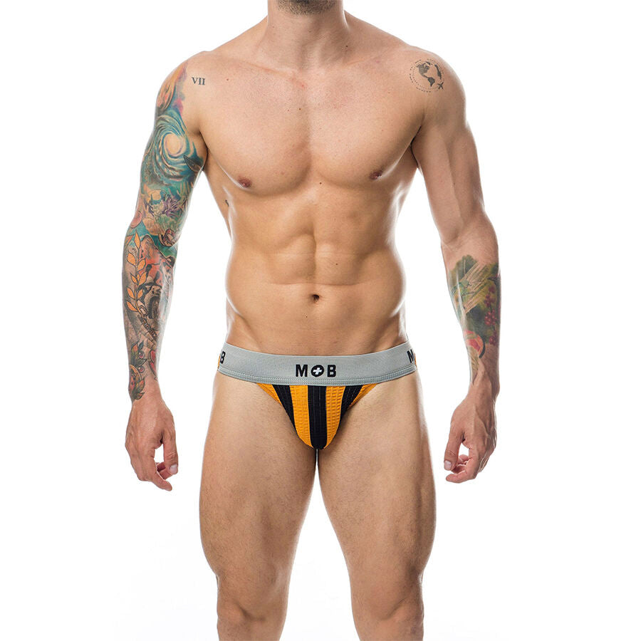 MOB JOCK CLASICO STRIPE NARANJA TALLA S