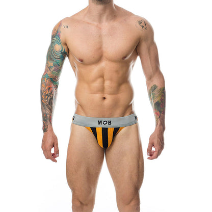 MOB JOCK CLASICO STRIPE NARANJA TALLA S
