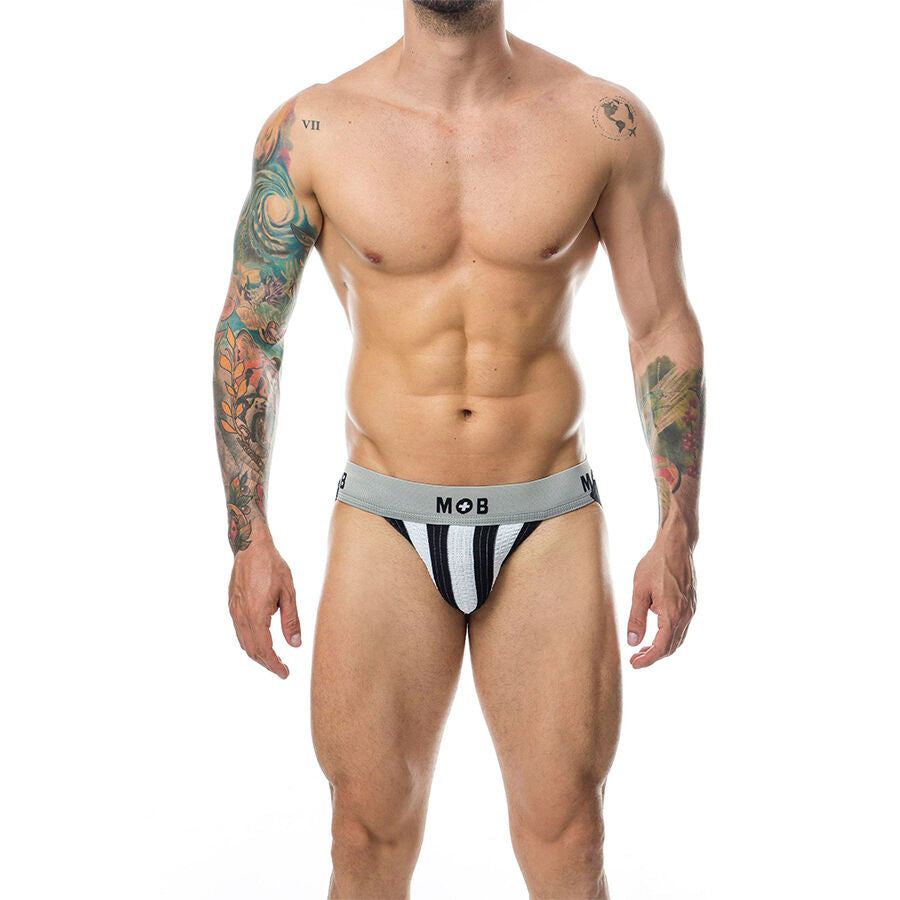 MOB JOCK CLASICO STRIPE BLANCO TALLA S