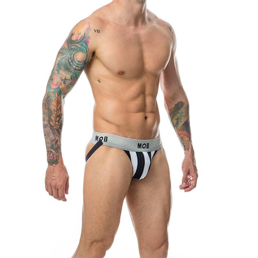MOB JOCK CLASICO STRIPE BLANCO TALLA S