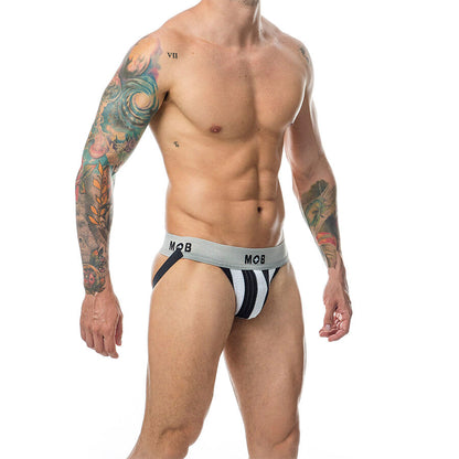MOB JOCK CLASICO STRIPE BLANCO TALLA S