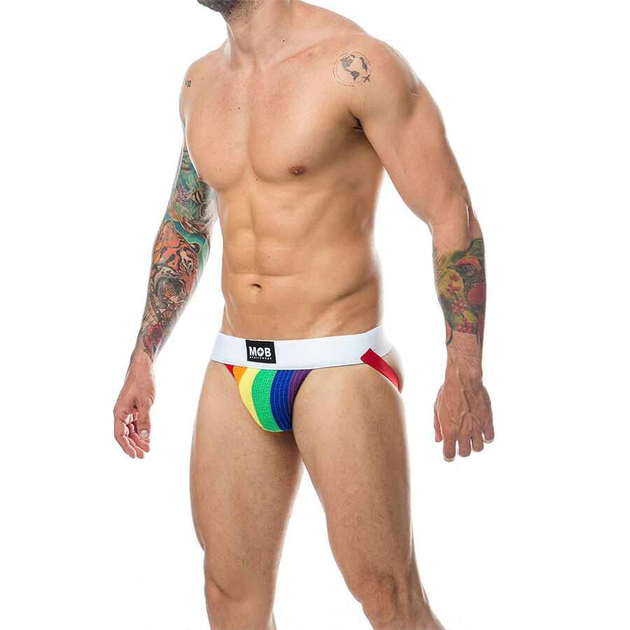MOB JOCK CLASICO STRIPE RAINBOW TALLA S