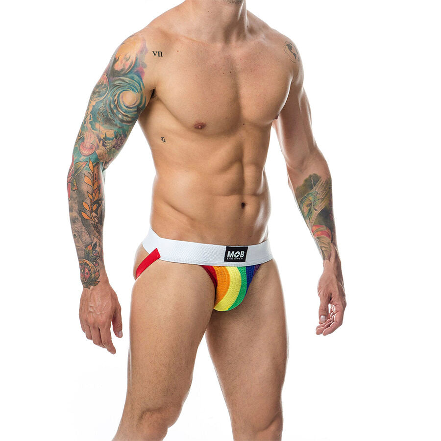 MOB JOCK CLASICO STRIPE RAINBOW TALLA S