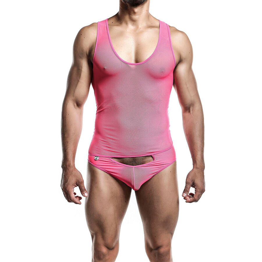 MOB BODYSHEER TRANSPARTE ROSA TALLA S M