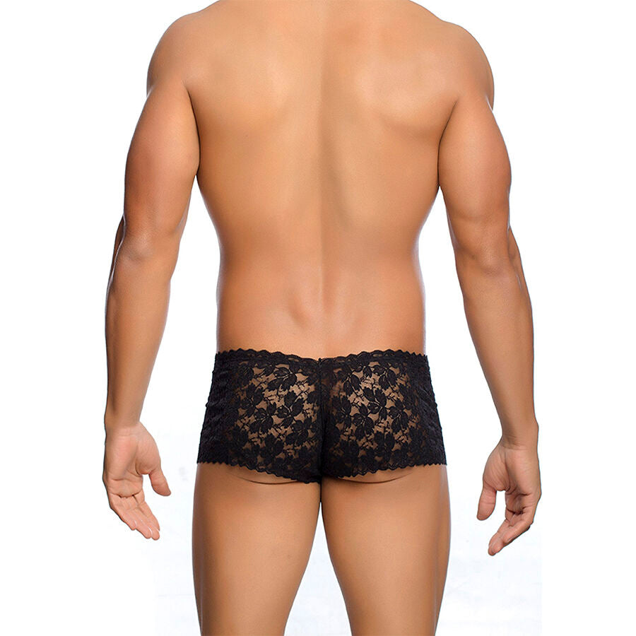 MOB BOXER ENCAJE NEGRO TALLA S M