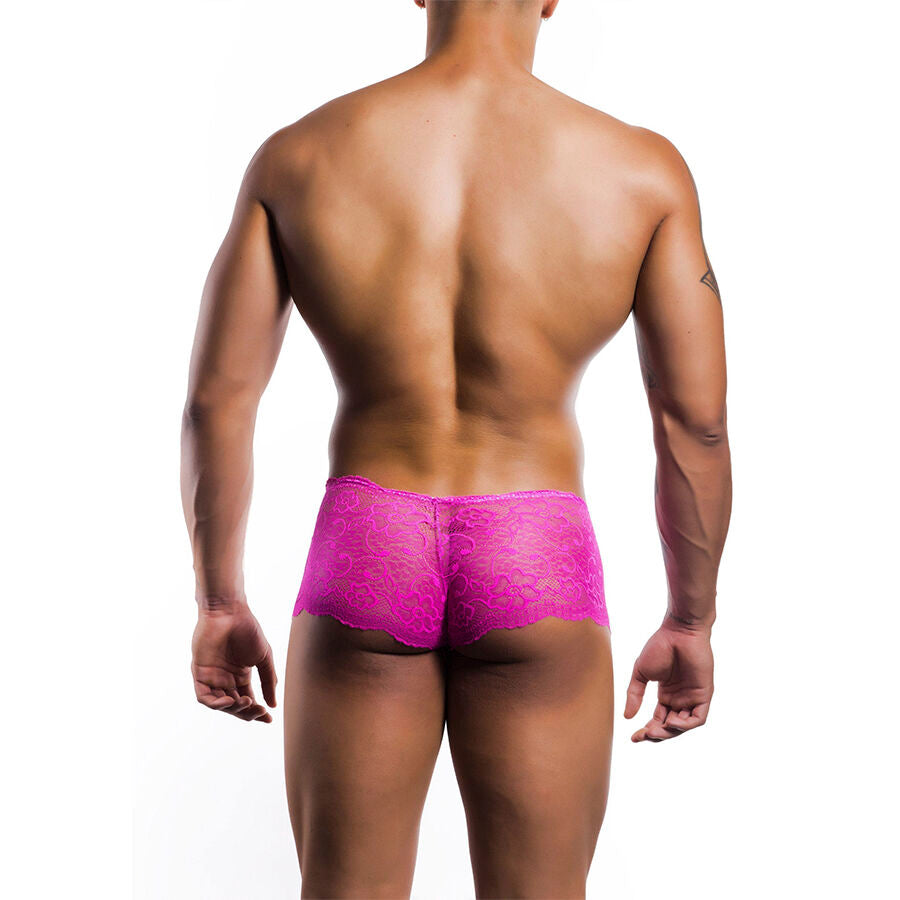 MOB BOXER ENCAJE ROSA TALLA S M
