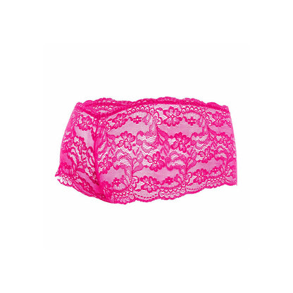 MOB BOXER ENCAJE ROSA TALLA S M