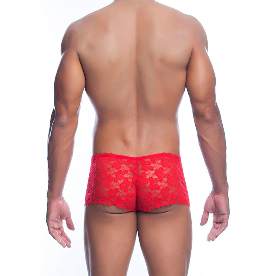 MOB BOXER ENCAJE ROJO TALLA S M