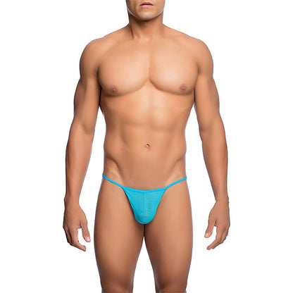 MOB TANGA TRANSPARENTE CON FORMA DE T AQUA TALLA S M