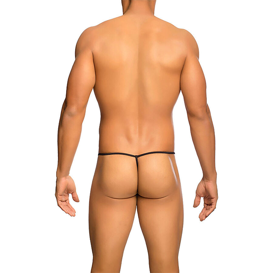 MOB TANGA TRANSPARENTE CON FORMA DE T NEGRO TALLA S M