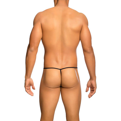 MOB TANGA TRANSPARENTE CON FORMA DE T NEGRO TALLA S M
