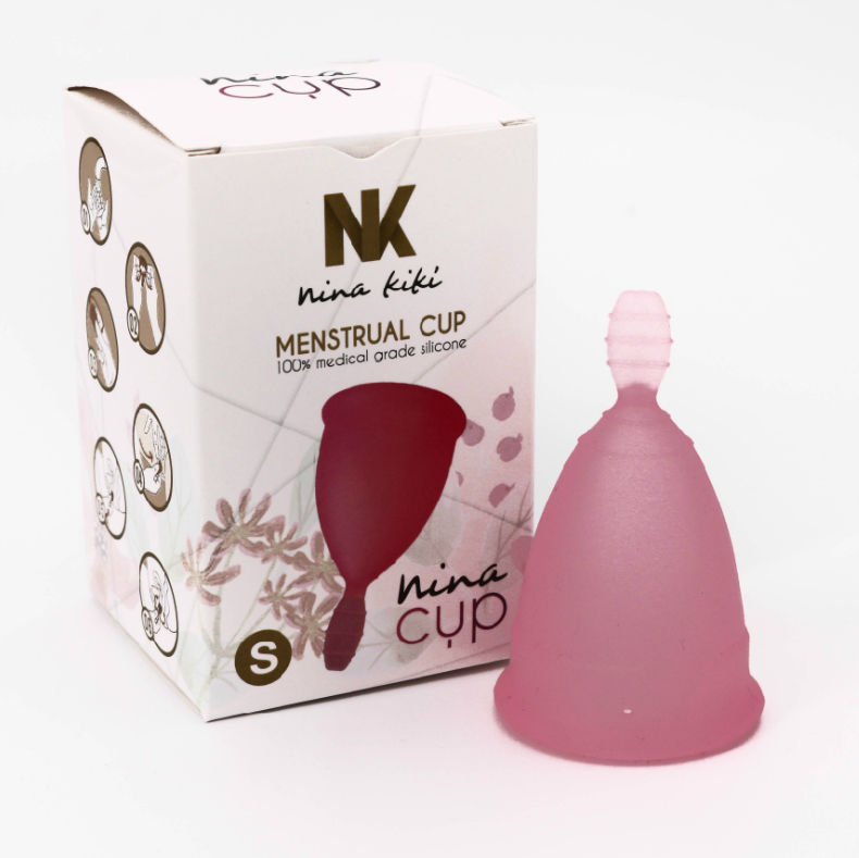 NINA KIKi COPO MENSTRUAL ROSA TAMANHO S 6 1 GRTIS
