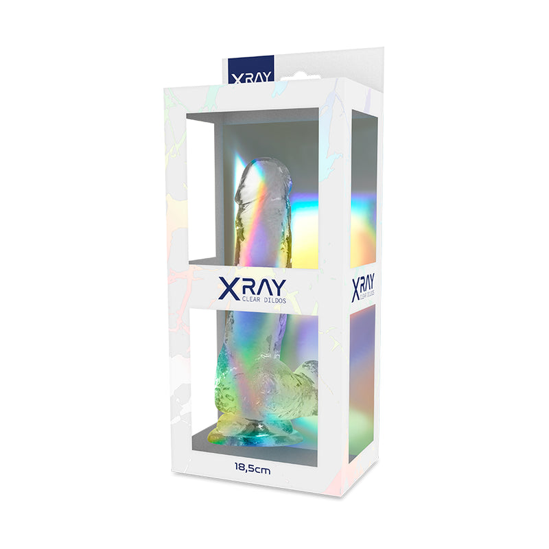 X RAY ARNeS DILDO TRANSPARENTE COM BOLAS 185 CM O 38 CM