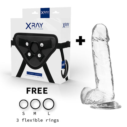 X RAY ARNeS DILDO TRANSPARENTE COM BOLAS 20 CM O 45 CM