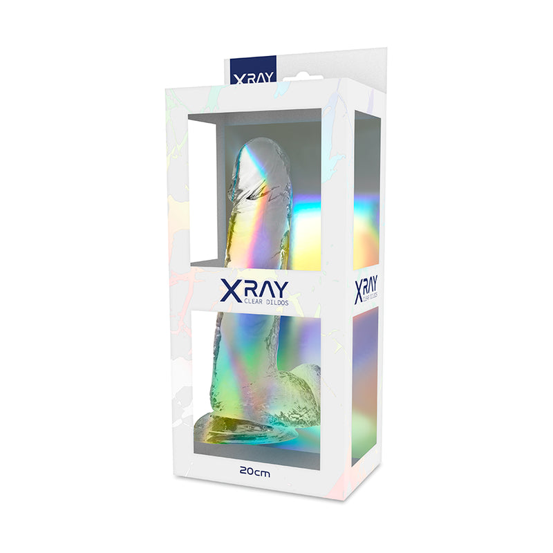 X RAY ARNeS DILDO TRANSPARENTE COM BOLAS 20 CM O 45 CM