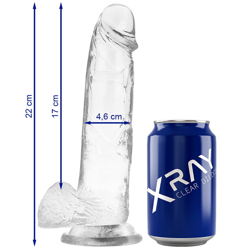 X RAY ARNeS DILDO COM BOLAS 22 CM O 46 CM