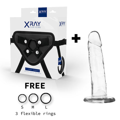 X RAY ARNeS DILDO TRANSPARENTE 18 CM O 4 CM