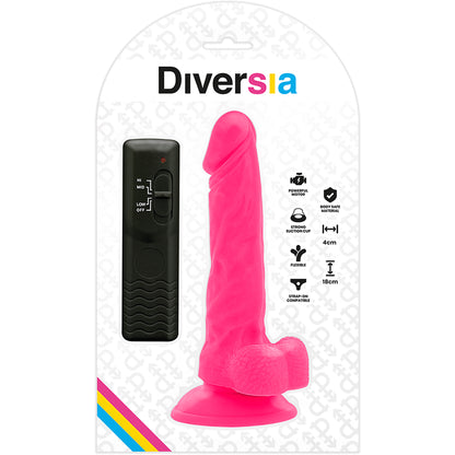 DIVERSIA VIBRAO FLEXiVEL DIVERSIA ROSA 18 CM O 4 CM