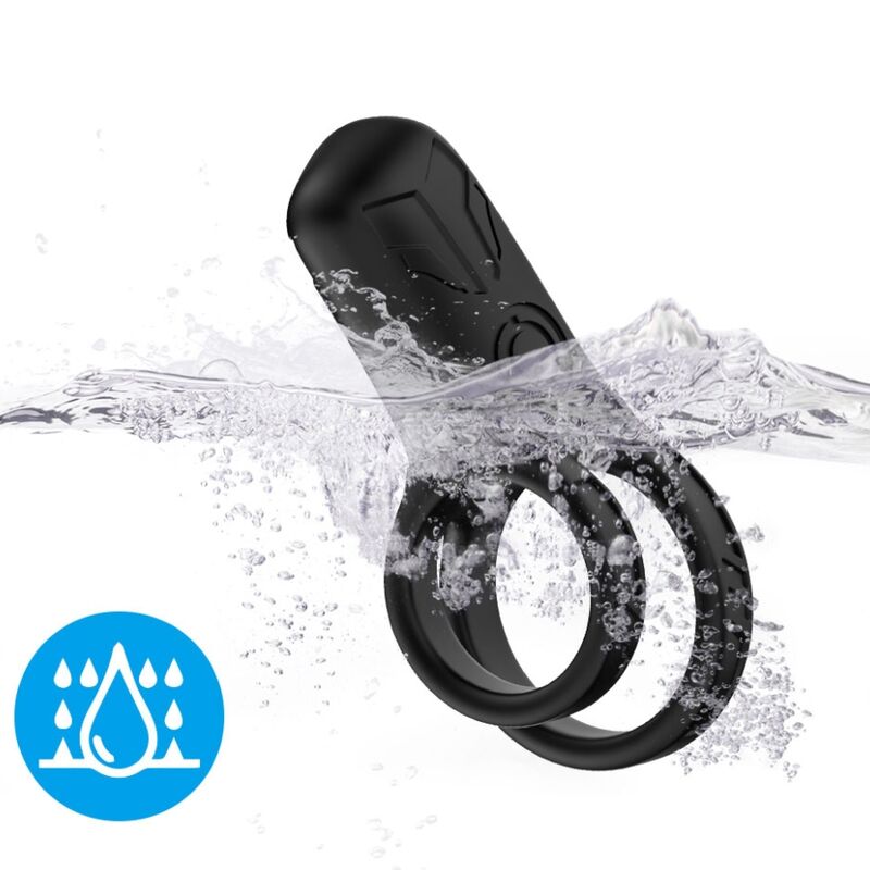 ARMONY VIBRADOR DE ANEL DUPLO PRETO