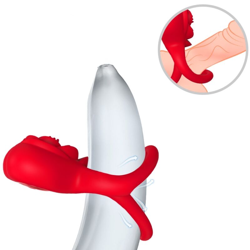 ARMONY ANEL VIBRADOR CORAyaO VERMELHO