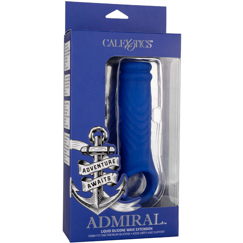 CALEXOTICS ADMIRAL WAVE PENIS COVER LiQUIDO SILICONE AZUL