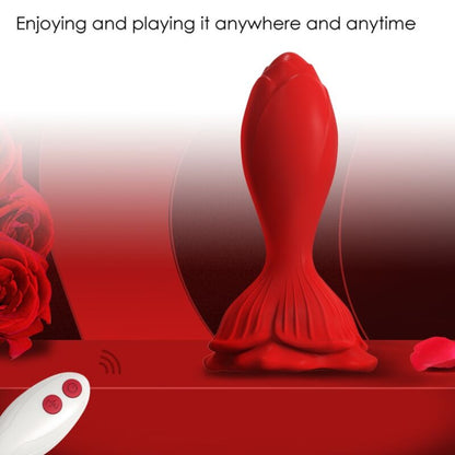 ARMONY VIBRADOR ROSA E PLUG ANAL PEQUENO CONTROLE REMOTO VERMELHO