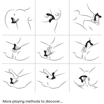 ARMONY STORM VIBRADOR ANAL PRoSTATA E PLUG CONTROLE REMOTO PRETO