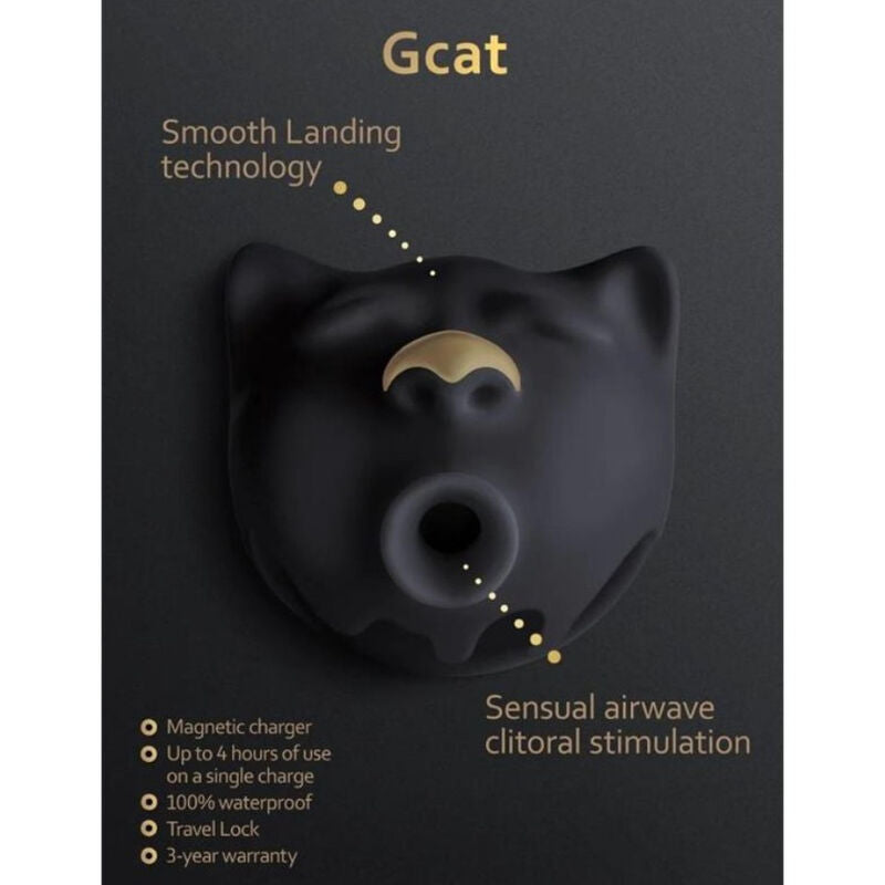 G VIBE GCAT MYSTIC ONDAS ESTIMULANTES DO CLIToRIS PRETO