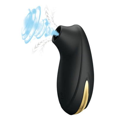 PRETTY LOVE ONDAS ESTIMULANTES MASSAGEADOR RECARREGaVEL DE LUXO PRETO