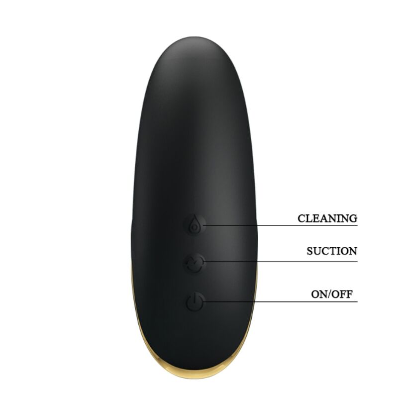 PRETTY LOVE ONDAS ESTIMULANTES MASSAGEADOR RECARREGaVEL DE LUXO PRETO