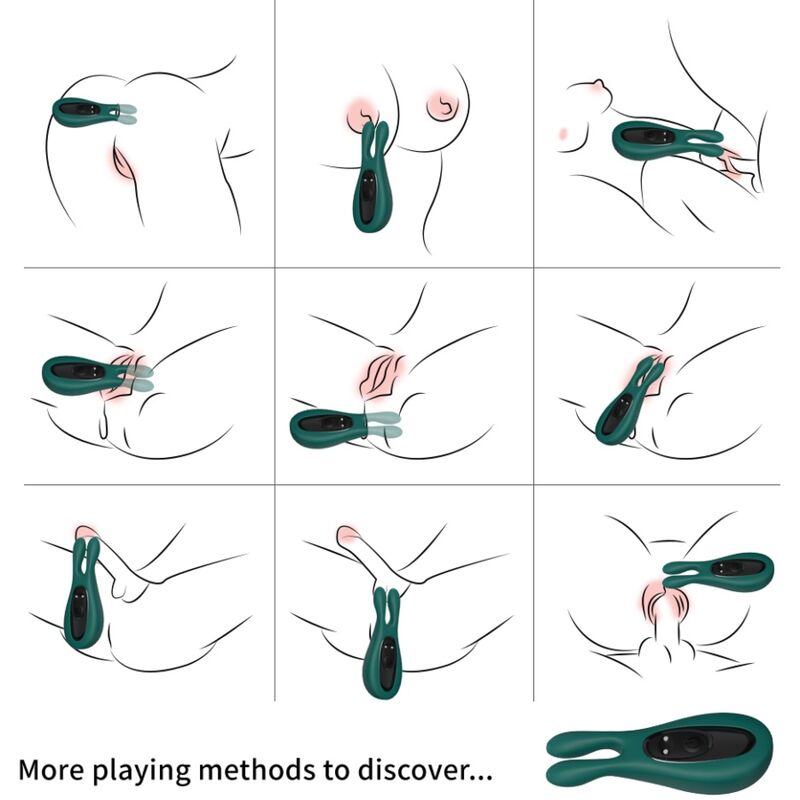 ARMONY ESTIMULADOR E VIBRADOR COELHO VERDE