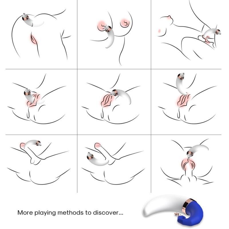 ARMONY ONDAS ESTIMULANTES DE CLIToRIS E PONTO G SWEETMOON AZUL
