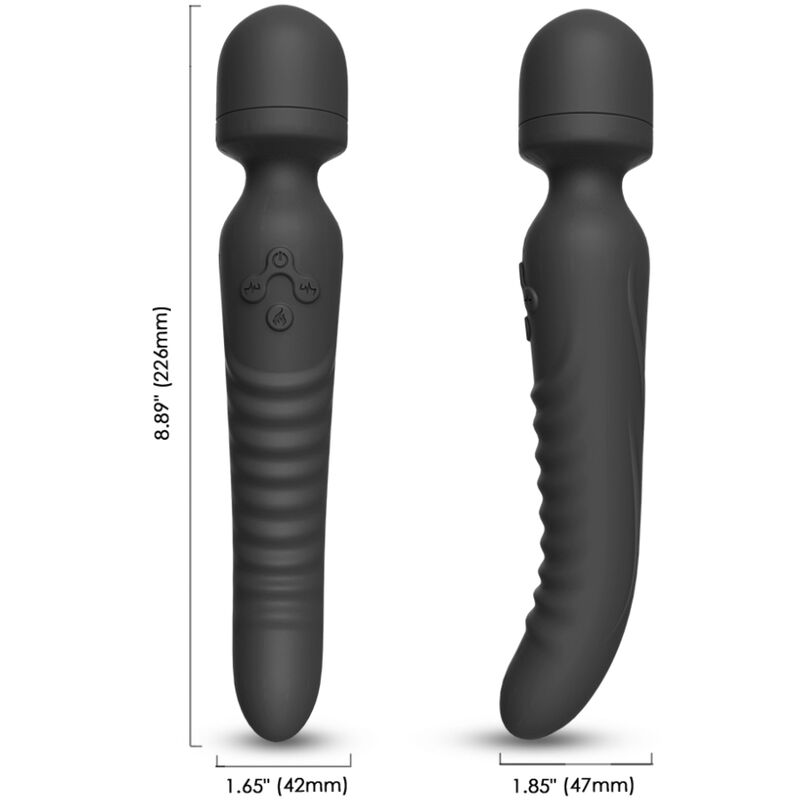 ARMONY MASSAGER MISSION E VIBRADOR EFEITO DE CALOR PRETO