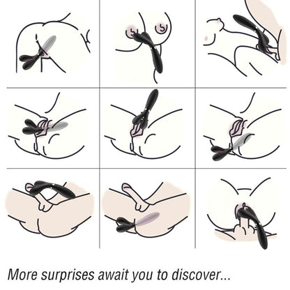 ARMONY MASSAGER Y WAND E VIBRADOR CABEyA DUPLA PRETO