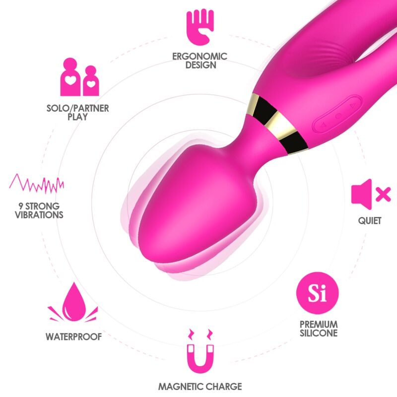 ARMONY MASSAGER E VIBRADOR COELHO FuCSIA