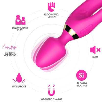 ARMONY MASSAGER E VIBRADOR COELHO FuCSIA