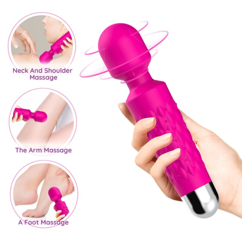 ARMONY MASSAGER POSTMAN E VIBRADOR CABEyA SUPER FLEXiVEL FuCSIA