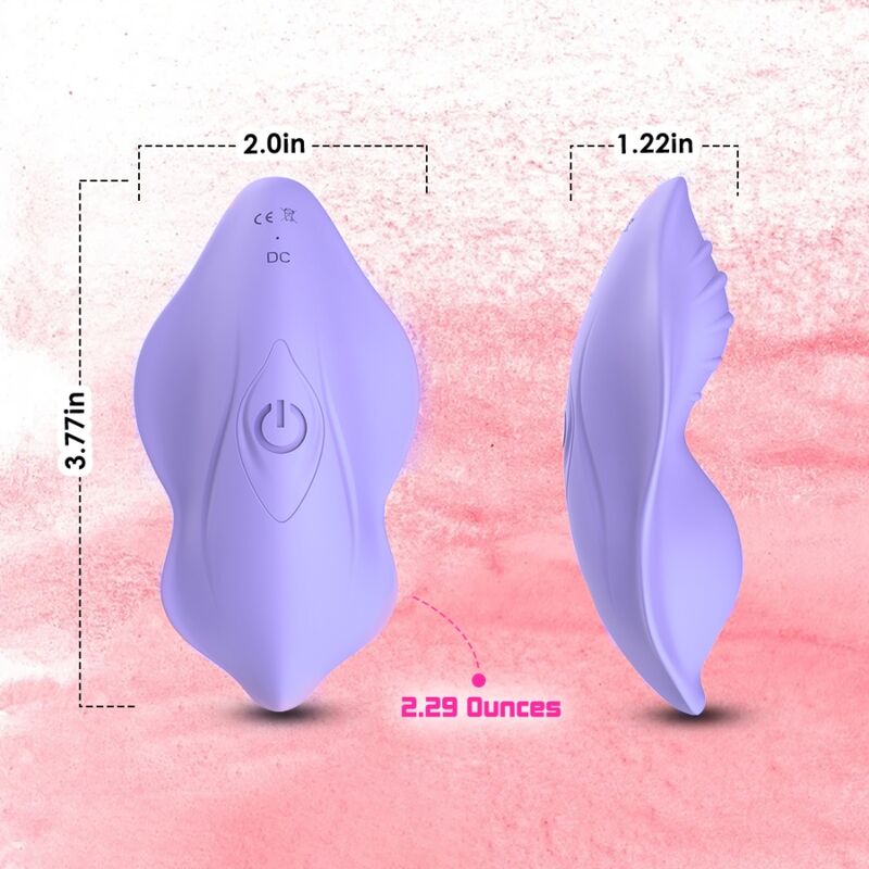 ARMONY WHISPER WEARABLE CALyAS VIBRADOR DE CONTROLE REMOTO ROXO