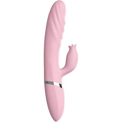 ARMONY VIBRADOR E THRUSTING COM LiNGUA DE EFEITO DE CALOR ROSA
