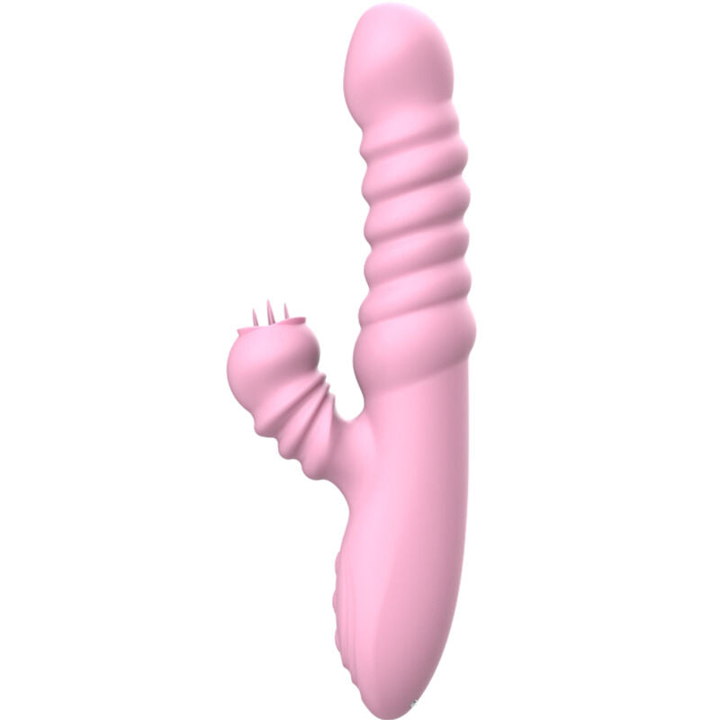 ARMONY VIBRADOR MULTIFUNyaO COM EFEITO DE CALOR ESTIMULANTE DE LiNGUA ROSA