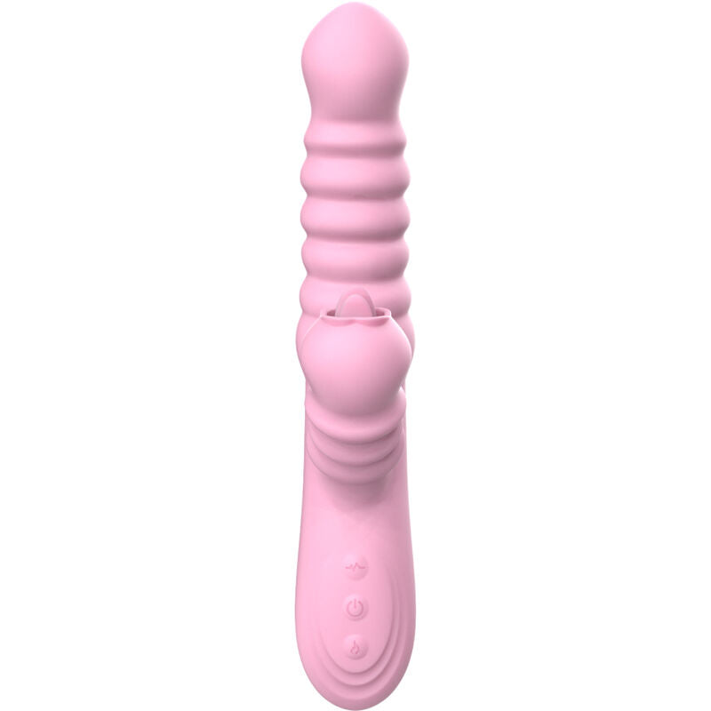 ARMONY VIBRADOR MULTIFUNyaO COM EFEITO DE CALOR ESTIMULANTE DE LiNGUA ROSA