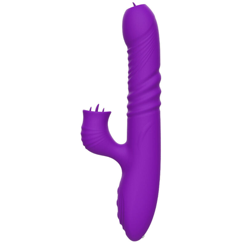 ARMONY VIBRADOR DE COELHO TOTALMENTE G SPOT COM EFEITO DE CALOR VIOLETA DE LiNGUA ESTIMULANTE