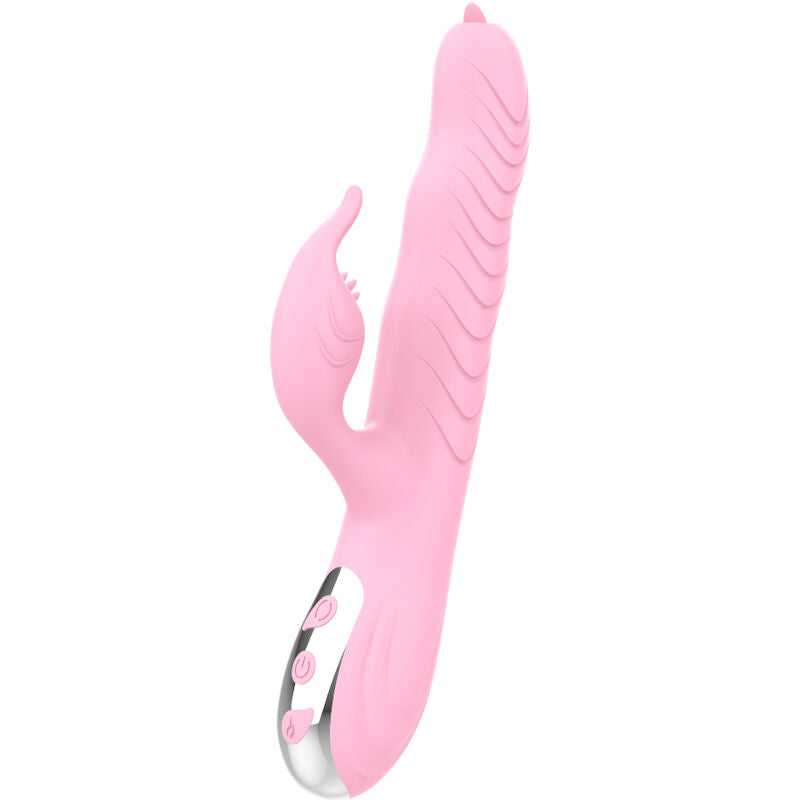 ARMONY MARCIA VIBRADOR THRUSTING DUPLA LiNGUA EFEITO CALOR ROSA