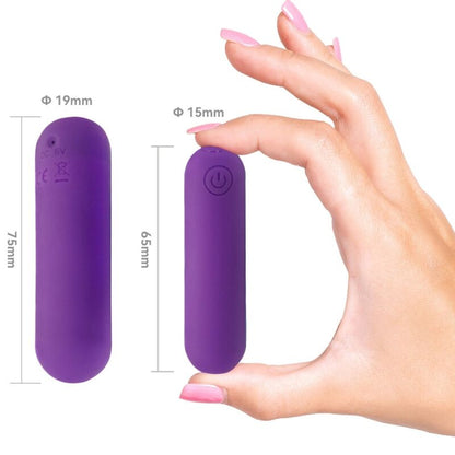 ARMONY SPLASH HAHA VIBRADOR BALA SILICONE 10 VIBRAyoES 75 X 19 CM ROXO